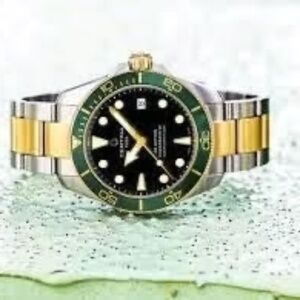CERTINA DS ACTION POWERMATIC80 BLACK/GREEN/GOLD ON BRACELET 38MM